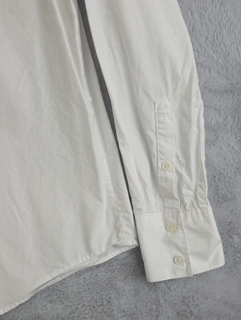 Banana Republic Women's White Button Front Shirt Medium 100% Cotton Long Sleeve - Picture 4 of 10